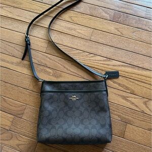 Coach brown crossbody purse
